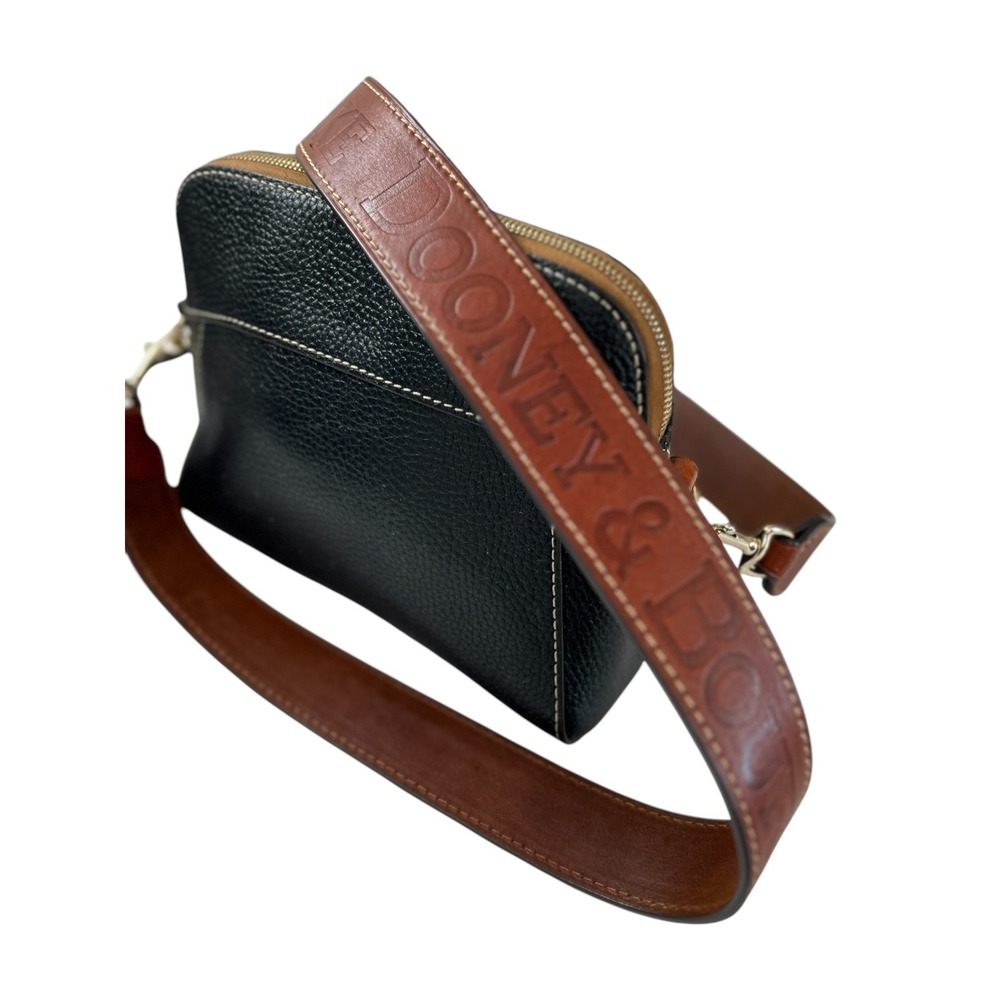 Dooney & Bourke Black Pebble Grain Cameron Crossbody w/ Guitar Strap - Picture 4 of 15